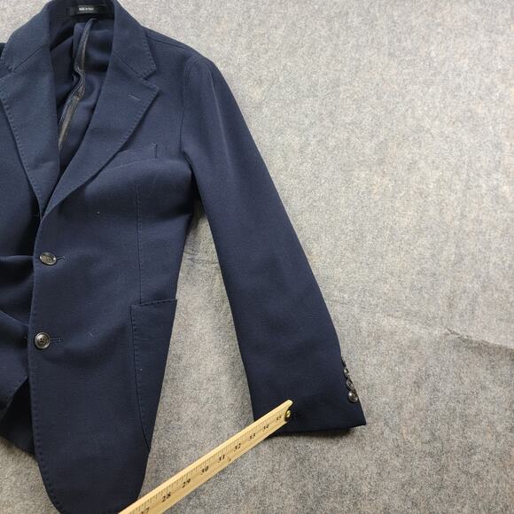 Todd Snyder Italian Knit Sportcoat Blazer size 36S Navy Blue Cotton NWT *Read* - Picture 14 of 16